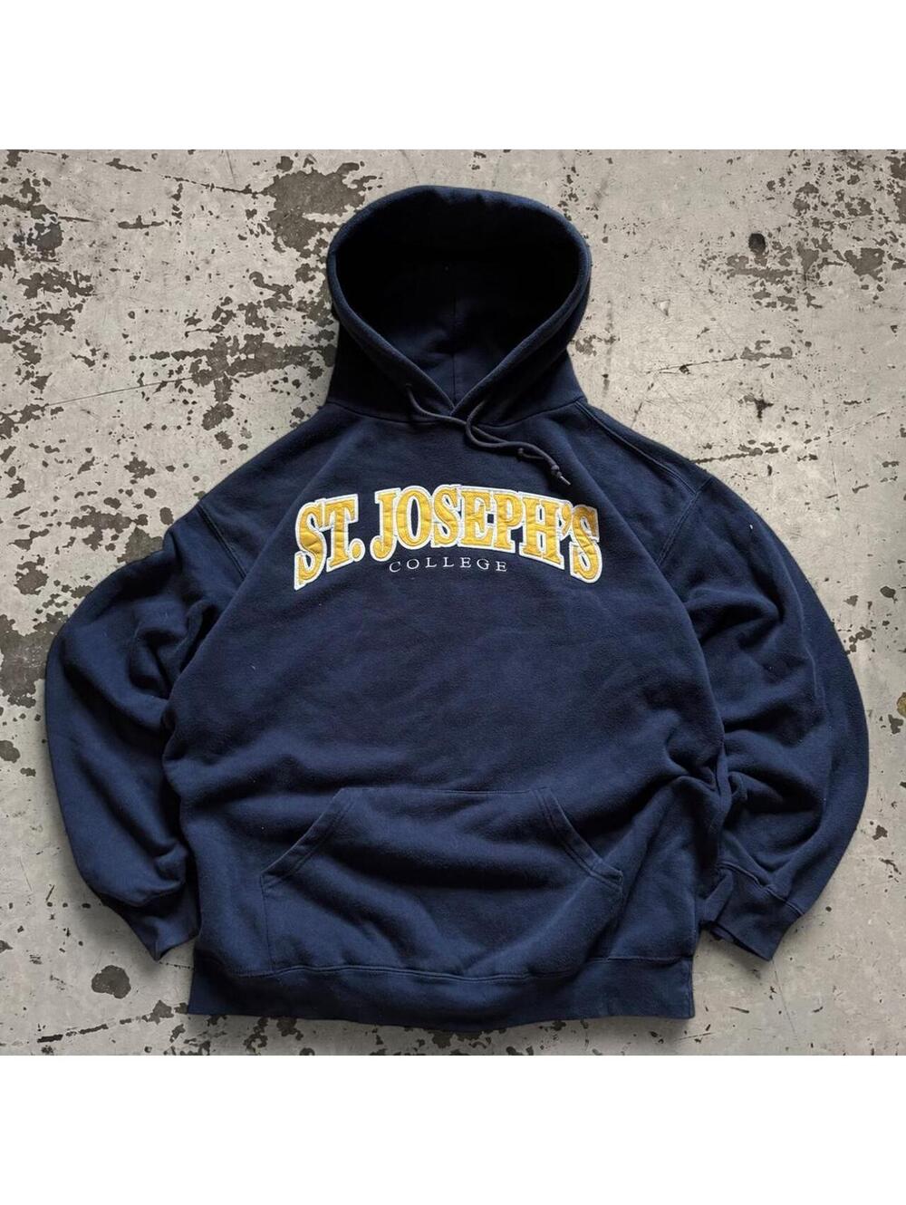 Mens Y2k St. Josephs College Hoodie Size XL